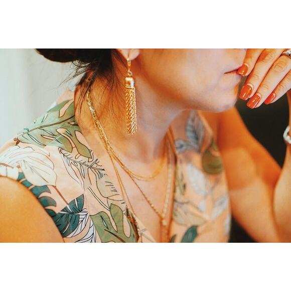 Cabi Monstera Tropical Flowy Sleeveless Tank Top Blouse preppy 5351 Womens M - Picture 5 of 14